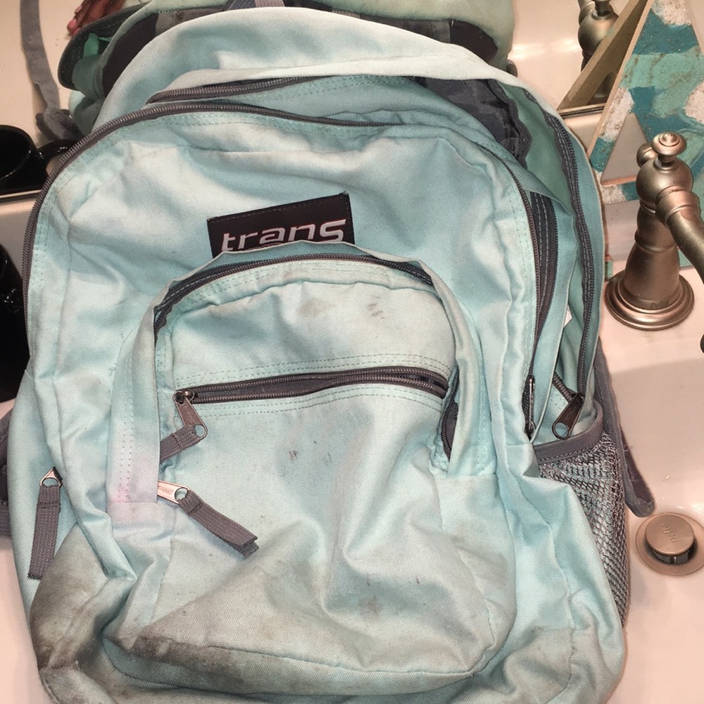 Trans by Jansport aqua colored backpack